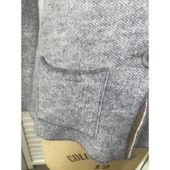 Cocogio Cardigan Sweater Coat Tweed Acrylic Wool Blend Buttons Collared Sz Small - Picture 6 of 8